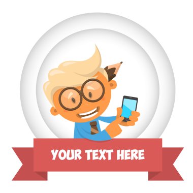 Mavi gömlekli ofis çalışanı