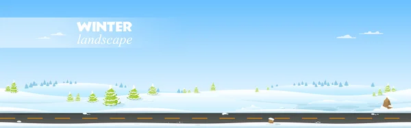 Winterlandschap — Stockvector