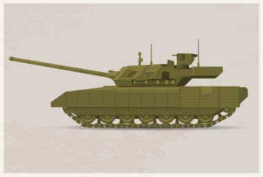 realistic flat tank banner clipart