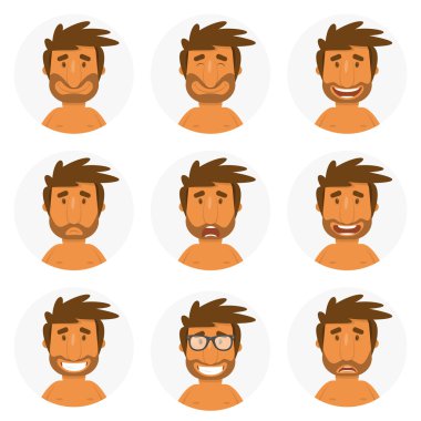 Çocuk ruh düz simgeler