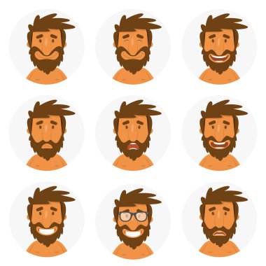 Çocuk ruh düz simgeler