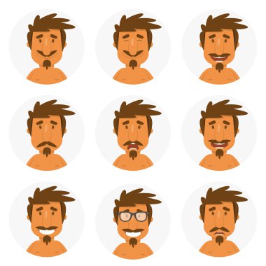 Çocuk ruh düz simgeler