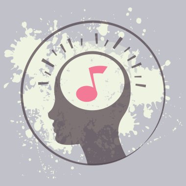 Benim zihin illüstrasyon müzik