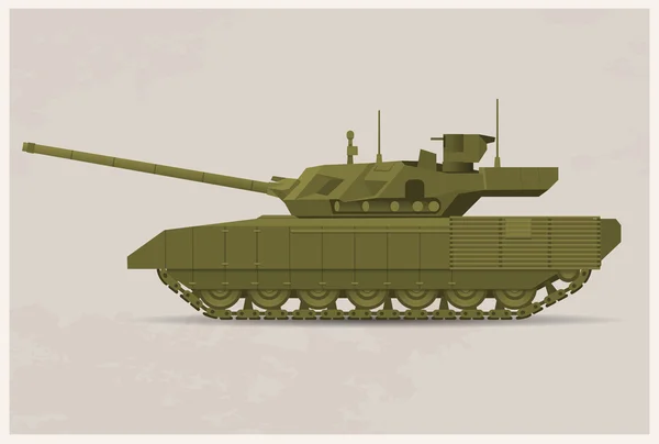 Banner de tanque plano realista — Vector de stock