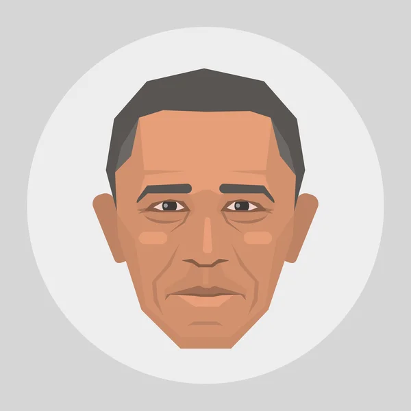 Retrato del presidente Obama — Archivo Imágenes Vectoriales