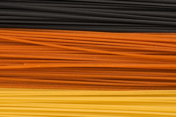 Three colour pasta, macro — Stock Photo, Image