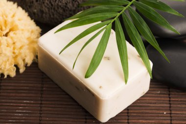 Doğal sabunla spa ayarları