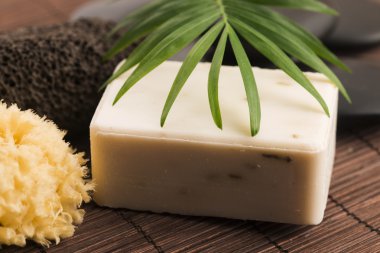Doğal sabunla spa ayarları