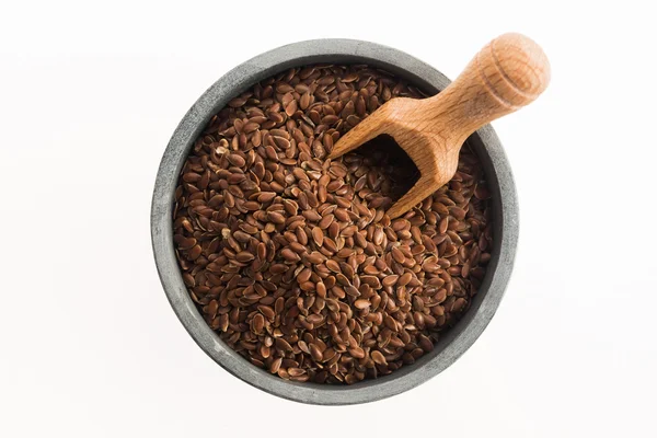 Beyaz arka planda linseeds