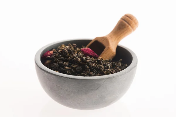 Gül tomurcukları ile Çin çay — Stok fotoğraf