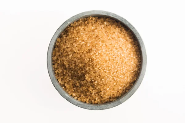 Brown sugar isolated on a white background — Stock Photo, Image