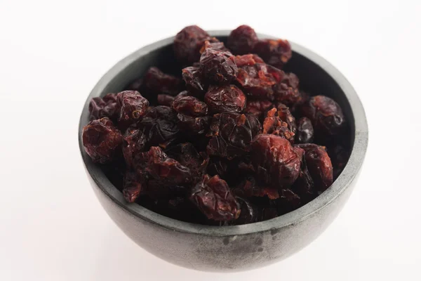 Dried cranberries in a bowl — Stock Photo, Image