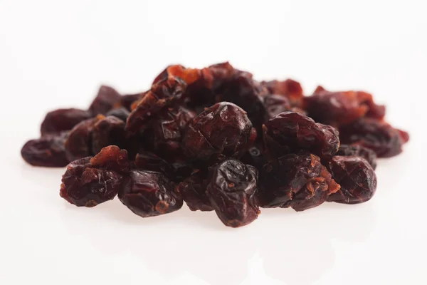 Dried cranberries on white — Stock Photo, Image