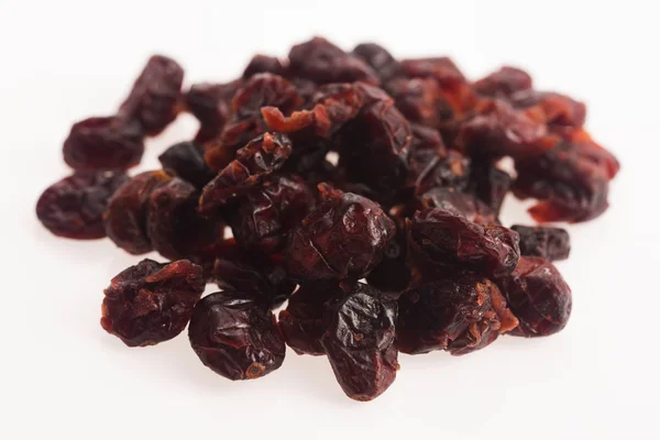 Dried cranberries on white — Stock Photo, Image