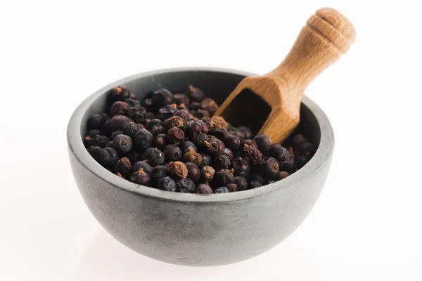Juniper berries on white background — Stock Photo, Image