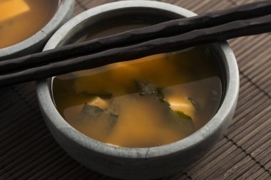 Japon miso çorbası.