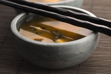 Japon miso çorbası.