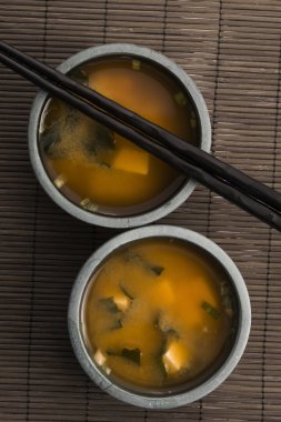 Japon miso çorbası.