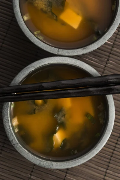 Japanese miso soup — Stock Photo, Image