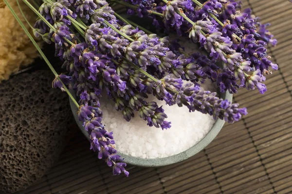 Lavendel spa onderdelen — Stockfoto