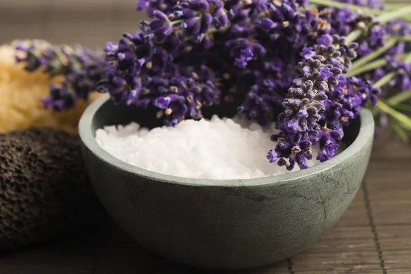 Lavendel spa artiklar — Stockfoto