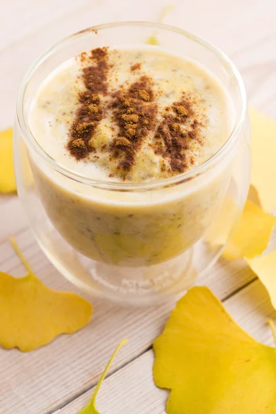 Pumpkin Smoothie with chia seeds — Stock Photo, Image