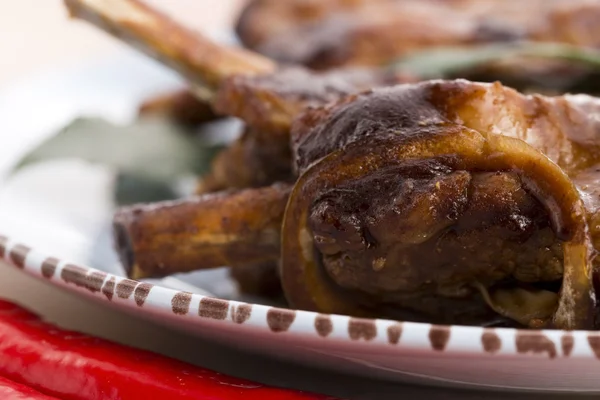 Barbecued Pork Baby Back Ribs — Stock Photo, Image