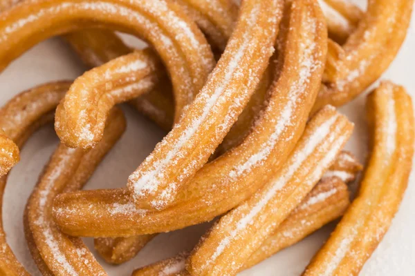 Deliciuos espanhol Churros — Fotografia de Stock