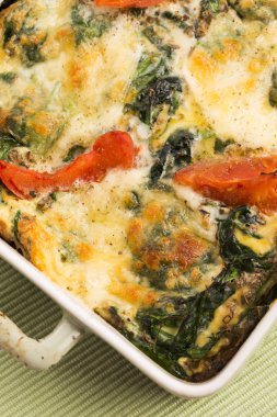 sebze ve peynir omlet. frittata