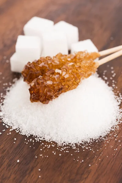 Difrent slags socker — Stockfoto