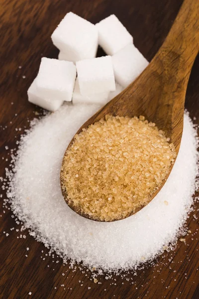 설탕의 Difrent 종류 — 스톡 사진