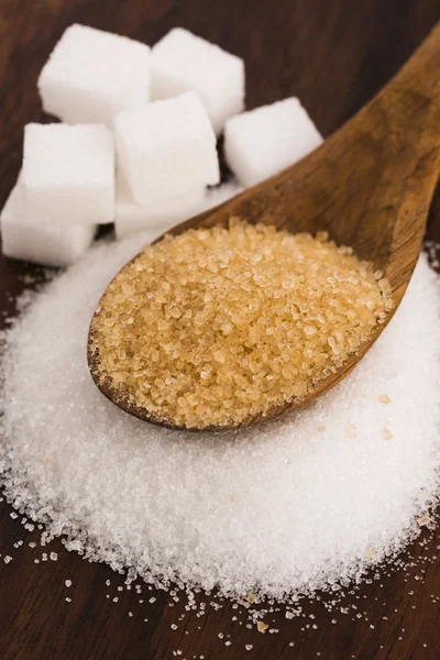 砂糖の Difrent 種類 — ストック写真