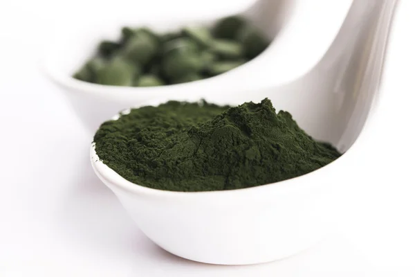 Green chlorella — Stock Photo, Image