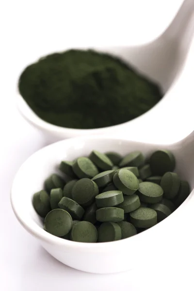 Green chlorella — Stock Photo, Image