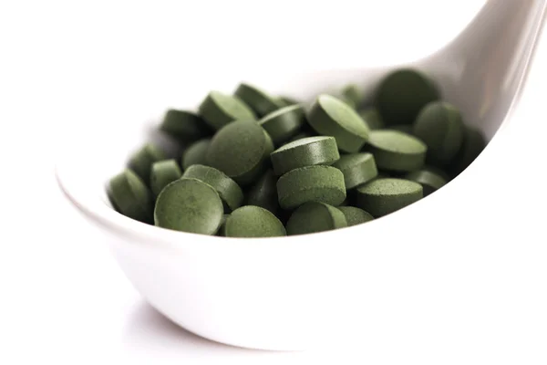 Green chlorella — Stock Photo, Image