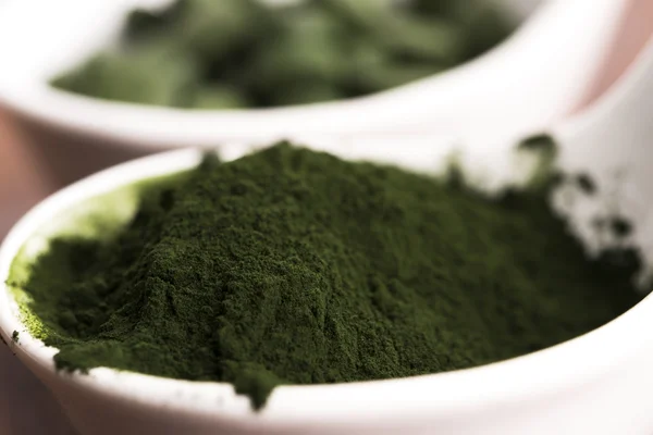 Green chlorella — Stock Photo, Image