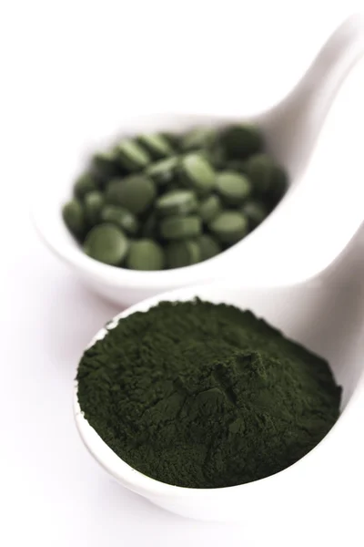 Green chlorella — Stock Photo, Image