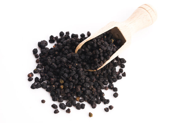 Dried elderberry fruits