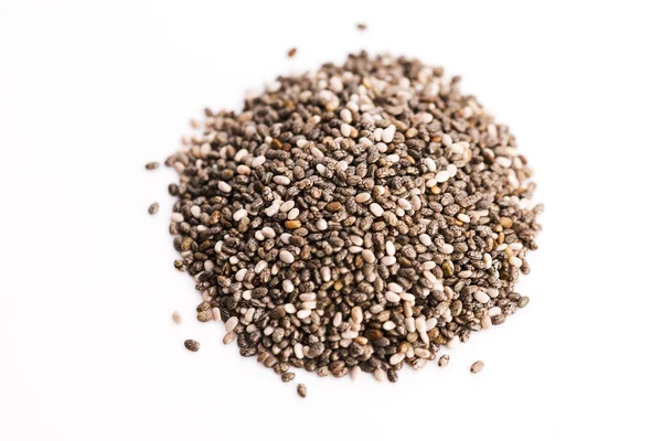 Chia seeds isolated on white — Stock Photo, Image