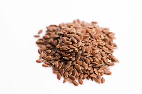 Flax seeds, Linseed, Lin seeds close-up — Stock Photo, Image