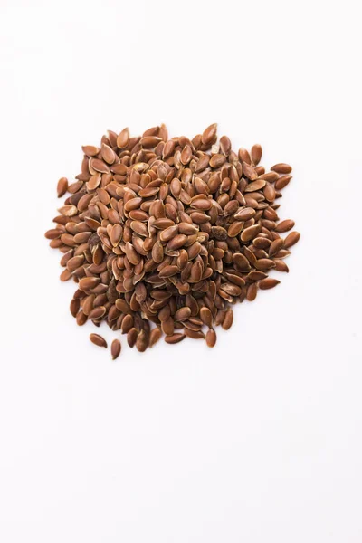 Semi di lino, semi di lino, semi di latta primo piano — Foto Stock