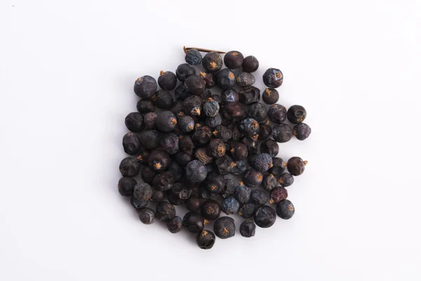 Juniper berries on white background — Stock Photo, Image