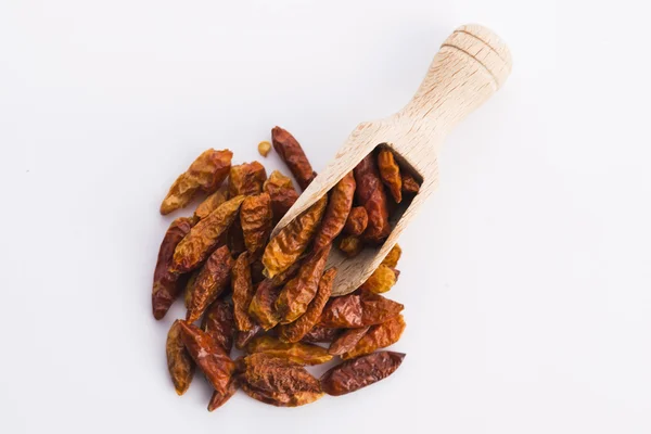 Hot birds eye peppers — Stock Photo, Image