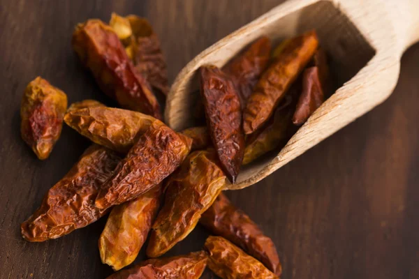 Hot birds eye peppers — Stock Photo, Image