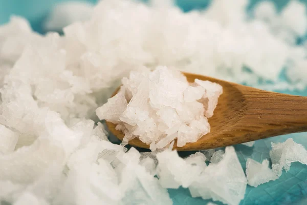 Pyramidensalz fleur de sel — Stockfoto