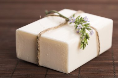 Lavanta çiçekli lavanta sabunu.