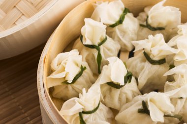 Bambu vapurları Çin köfte