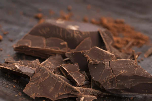 Chopped chocolate — Stock Photo, Image