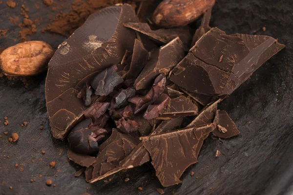 Chocolat haché au cacao — Photo
