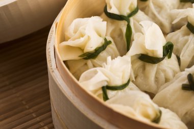Bambu vapurları Çin köfte